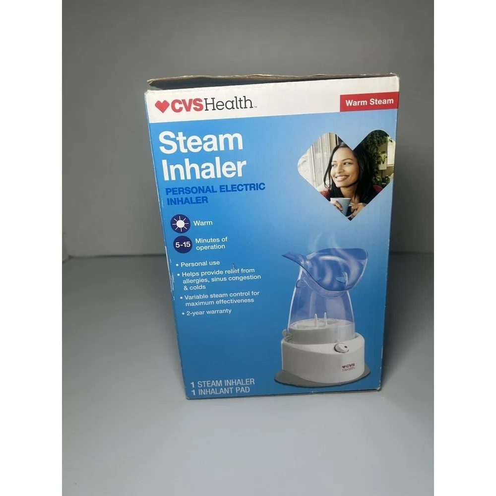 CVS Warm Steam Inhaler Personal Electric Inhaler Allergies Sinus Congestion *NEW